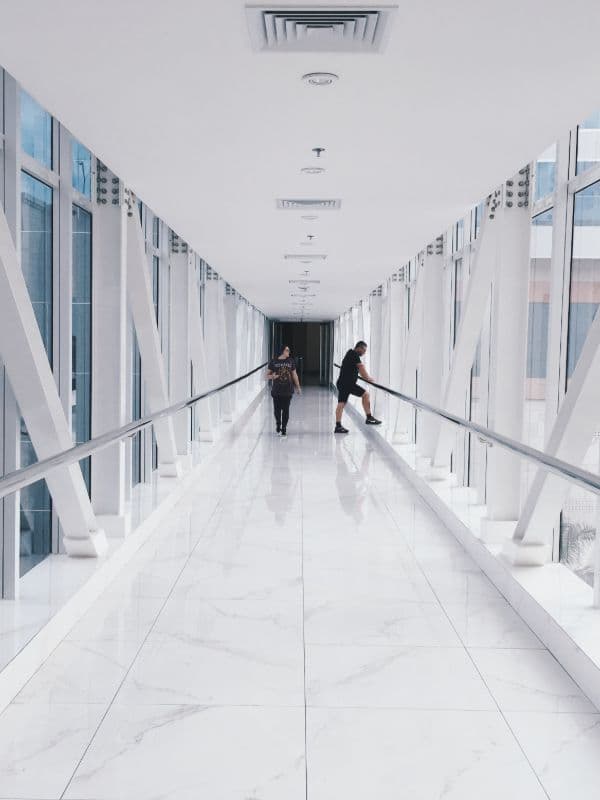 Pristine, well-maintained building interior